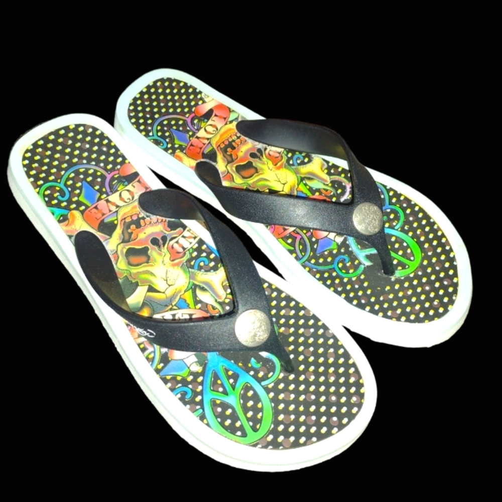 ED HARDY™ ARTWORK Flip Flops